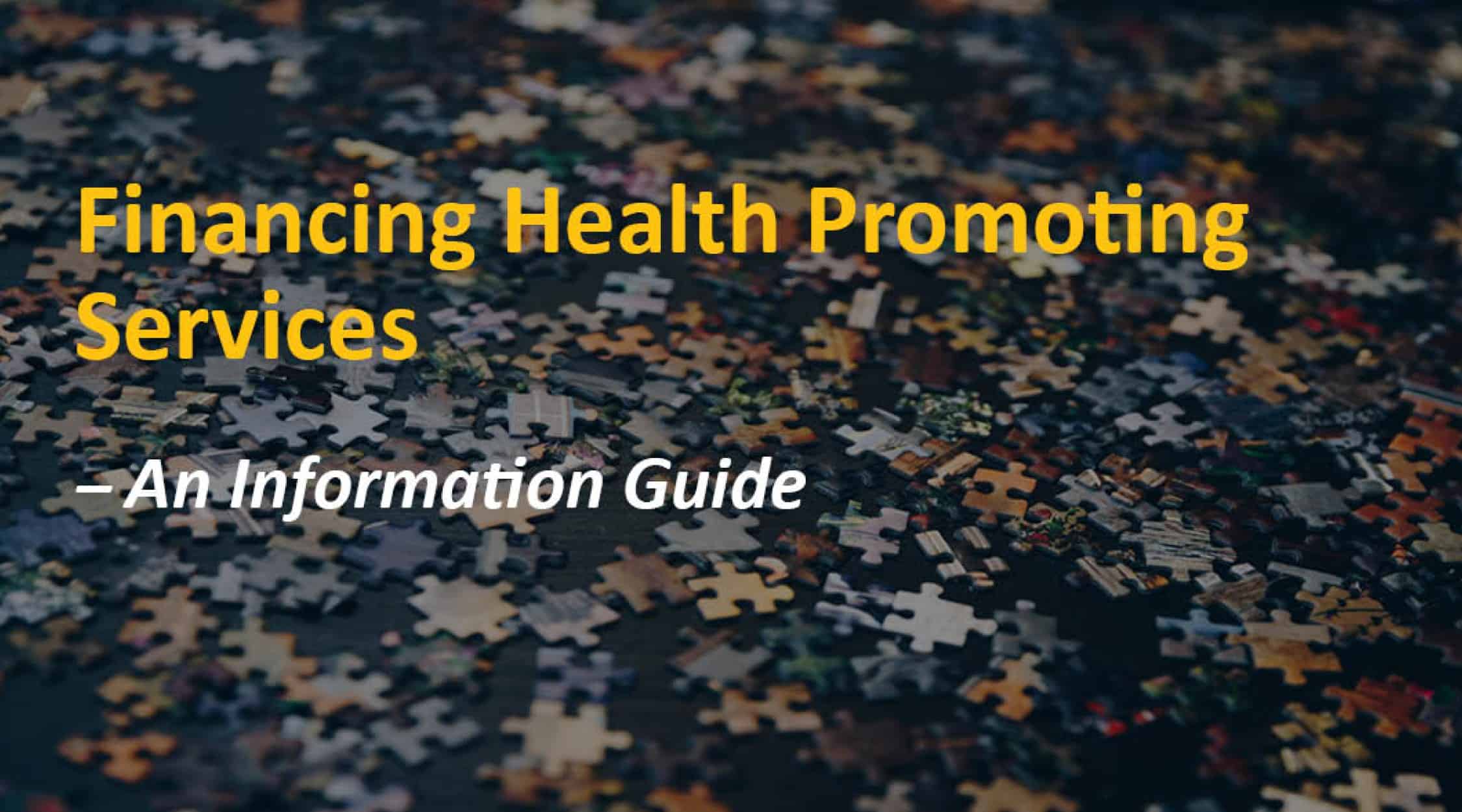 Cover photo for financing health promotion briefing